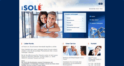 Desktop Screenshot of i-sole.de